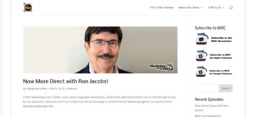 Best Social Media Podcasts: Marketing Over Coffee