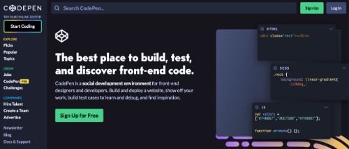 Best Blogging Platforms: CodePen