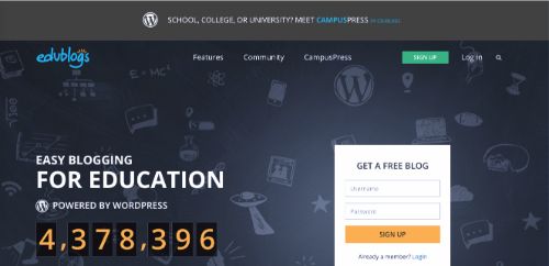 Best Blogging Platforms: edublogs