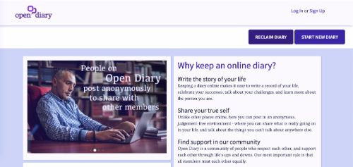 Best Blogging Platforms: Open Diary