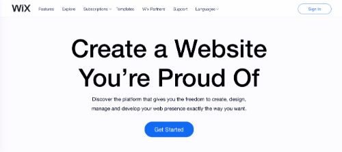 Best Blogging Platforms: Wix