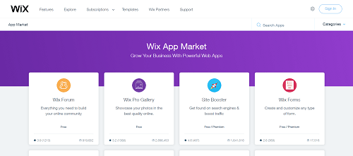 Wix App Market