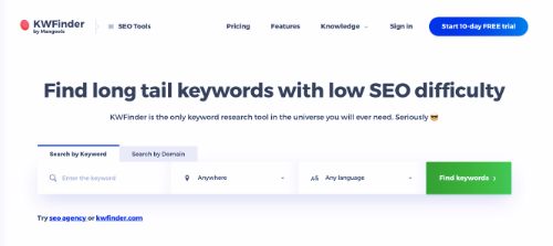 Best SEO Tools: KWFinder