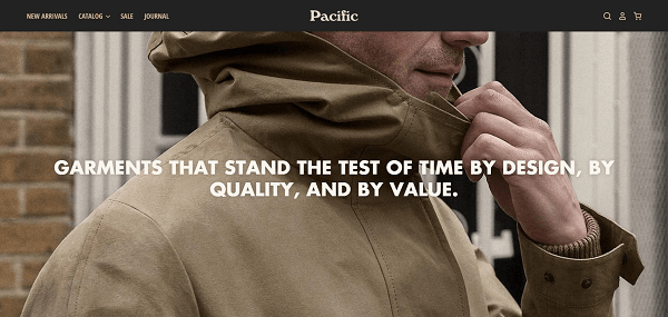 Best Shopify Themes: Pacific