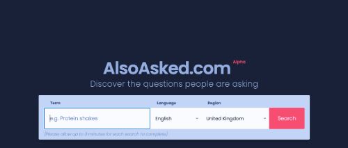 Best Free SEO Tools: AlsoAsked