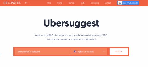 Best Free SEO Tools: Ubersuggest