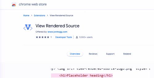 Best Free SEO Tools: View Rendered Source