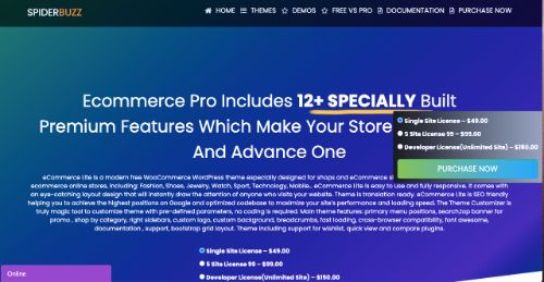 Best WordPress eCommerce Themes: eCommerce Lite