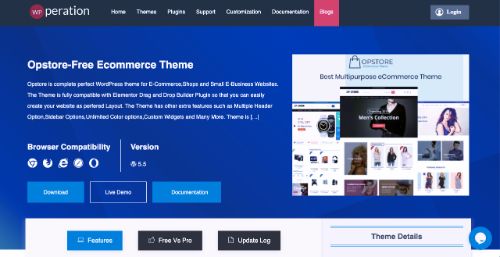 Best WordPress eCommerce Themes: Opstore