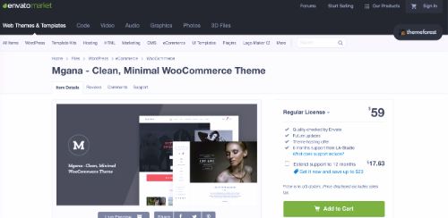 Best WordPress eCommerce Themes: Mgana